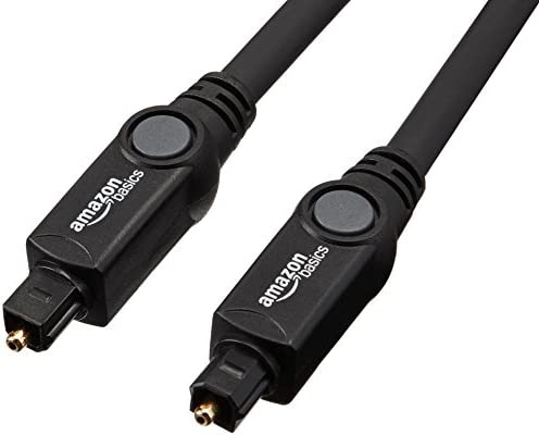 Amazon Basics Digital Optical Audio Toslink Cable for Sound Bar, TV - 6 Feet (1.8 Meters)